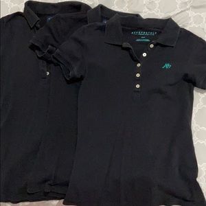 Aeropostale black polos